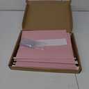SUNEE 25 Pack Hanging File Folders, Pink Folders, Hanging File Folders Letter Size with 1/5-cut Tabs, Stay Organized for Your Home and Office Bulk File and Documents
