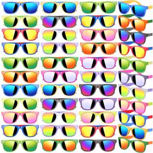 32 Pack Kids Sunglasses Bulk, Sunglasses Party Favors for kid, 16 Colors Neon Sunglasses with UV400 Protection, Gift for Birthday, Beach, School Prizes Goodie Bags Stuffers, Summer Pool Party Supplies