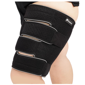 Feamero Plus Size Thigh Compression Wrap for Lymphedema & Swelling Relief, Adjustable Thigh Sleeve for Circulation & Muscle Recovery, Support for Men and Women (Tall, 2XL)