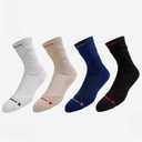 Men's Basketball Socks 4-Pack One Size Fits US Men's 7.5-12, Performance Cushion Crew Socks for Basketball, Gym & Running