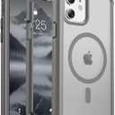 jaroco Magnetic for iPhone 12/12 Pro Case, [Compatible with MagSafe][Military Grade Drop Protection][Heavy Duty Protection][Non-Slip][Shockproof] 2-Layer Durable Bumper Phone Case 6.1''-Gray