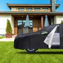 Car Cover Custom Fit for Honda CRV 1997-2025,Toyota RAV4 1996-2025, 6 Layers Truck Cover Waterproof All Weather for Automobiles,Outdoor Full Exterior Cover,Rain, Sun, Wind Protection,Black