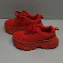 LUCKY STEP Women's Rhinestone Chunky Sneakers Breathable Lace-Up Platform Walking Sneakers Fashion Casual Dad Shoes (9)