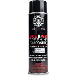 Chemical Guys TVDSPRAY101 Nice & Wet Tire Shine Trim Coating for Rubber, Plastic and Vinyl, Safe for Cars, Trucks, SUVs, Motorcycles, RVs & More, 14.5 fl oz