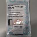 Lin Performance 20-30 mmHg Medical Compression Socks for Women and Men Knee High Open Toe Stockings Varicose Vein Swollen legs(M, Black)