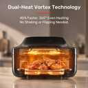 8.4 Qt Pizza Air Fryer, Stainless Steel Basket, 1700W Dual-Heat, PFAS-Free