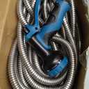 Garden Hose 100FT, Water Hose with 10 Function Nozzle, Garden Hose Metal with Leak-proof Connectors, No-Kink, Lightweight, Puncture-proof, Pet-proof, Sturdy, 550PSI, Hose for Outdoor, Yard