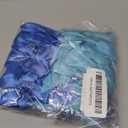 Meseey 50 Pcs Dusty Blue Assorted Satin Ribbon Premade Bows with Twist Tie 3.5 Inch Pretied Bows for Treat Bags Gift Wrapping Basket Wedding Baby Shower Brithday Christmas Party (3.5Blue Assorted)