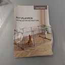 Acrylic Dog Playpen Indoor Puppy Pen 10 Panels for Puppies Dog Play Pens for Dogs Indoor