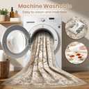 6x6 Area Rug for Living Room, Washable, Traditional, Beige