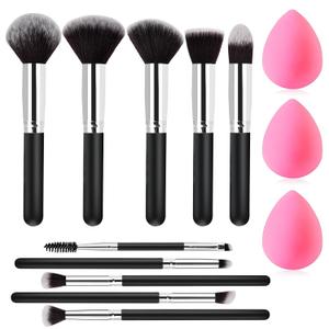 Makeup Brushes Set Gifts for Women: Gifts for Teen Girls Wife Sister 13 Pcs Premium Kit with Foundation Concealer Blush Sponge Professional Beauty Accessories Birthday Christmas Stocking Stuffers