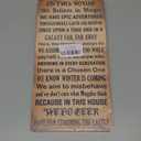 Pack of 4 In This House We Believe In Magic Sign, Farmhouse Decor for Front Door, Decoration Hanging Wall Plaque Wood Sign, Vintage Home Decoration, Porch Wall Decoration, Garage Decor, Decoration for Cafe Pub Coffee Bar Color 12