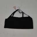 Calvin Klein Women's Invisibles Comfort Seamless Adjustable Skinny Strap Bralette Bra (Black) S