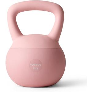 YOTTOY Soft Kettlebell,Kettlebell Anti-Slip Grip Weight for Home Workouts, Kettlebells Set  (10 LB, 10LB-Pink)