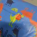 NACOCO Large Dog Raincoat Adjustable - Pet Dinosaurs Water Proof Clothes Lightweight Rain Jacket Poncho Hoodies with Strip Reflective Blue (XXL, Blue Dinosaur) (2X-Large (Pack of 1))