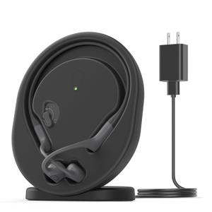 Wireless Charging Station Compatible with Shokz OpenRun Pro/OpenRun Standard Mini, 3.93ft Magnetic Charger Cable Charger Stand Holder Dock USB Power Cord Replacement for Shokz Headphones