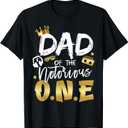 Dad of The Notorious One Old School 1st Hip Hop Birthday T-Shirt, 2XL