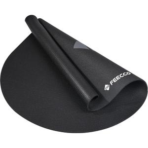 FEECCO Jump Rope Mat, Large Size Non-Slip Jump Rope Pad for Indoor Floor and Outdoor Concrete, 7mm Thick High-Density Material Customized for Jump Roping (48"x32")