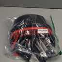 nacena Broom and Dustpan Set for Home, Black-red