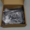 LEOPO 12 Pack-6 inch Floating Shelf Bracket, Hidden Brackets for Wood Shelf