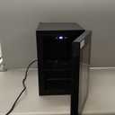 Pyhodi 6 Bottle Wine Cooler Refrigerator, Compressor Wine Cooler Refrigerator LED Temperature Display, 12C15C 3 Layer Storage Small Freestanding Wine Fridge for Kitchen Apartment RV, US Plug