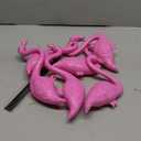 JOYIN Set of 6 Small Pink Flamingo Yard Ornament Stakes, Mini Lawn Plastic Flamingo Statue with Metal Legs for Sidewalks, Outdoor Garden, Luau Party, Tropical Party Decor, 2 Styles