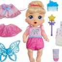 Baby Alive Fairy Fashions Harper Hugs Doll with Clothes Accessories, Blonde Hair, 11 Inches, Toys for 3 Year Old Girls and Boys & Up ( Exclusive)