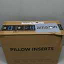 puredown Euro Pillow Inserts 24 x 24 (Pack of 2, White), Feather Down Pillow Stuffer, White Throw Pillows for Bed, Couch, and Cushion