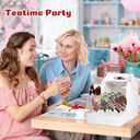 Portable Cake Pop Holder Boxes: 4Pcs Cake Packaging Containers with Clear Window - Lollipop Display Boxes Used for Weddings Baby Showers Birthday Parties