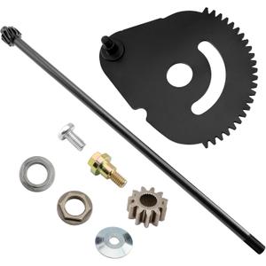 938-05078 Steering Rod Shaft & 617-04094 Steering Gear Kit Contain 941-0656A Gear Bushing & 948-0389 Steering Rod Cap Washer and Screw Compatible with MTD, Troy-Bilt, Cub Cadet, Craftsman Lawn Mower
