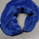 BENCMATE Inflatable Dog Cone Collar Alternative, Soft Dog Cone for Small Medium Large Dogs and Cats, Neck Recovery ECollar Donut Collar After Surgery (Medium+, Blue)