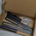 2Pcs #711 Bolt-On to Hook-On Bed Frame Conversion Brackets for Headboard or Footboard,Bed Hook Adapter kit with Hardware, Hook on Bed Rails Brackets(Black)