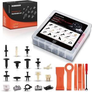 A-Premium 180PCS Fastener Retainer Clip Kit Compatible with Chevrolet, GMC