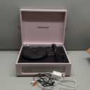 Crosley CR8017B-AM Voyager Vintage Portable Vinyl Record Player Turntable with Bluetooth in/Out and Built-in Speakers, Amethyst