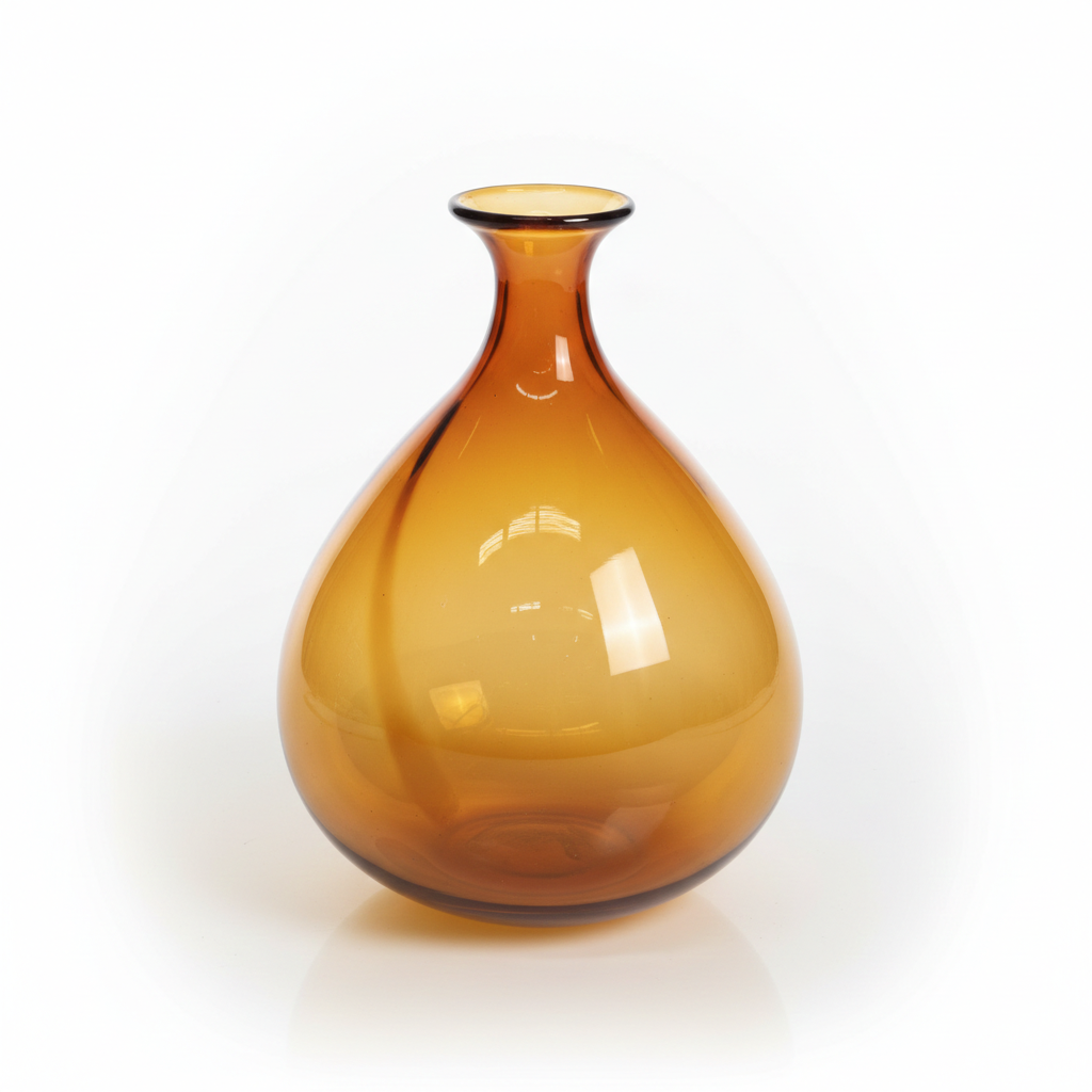 hd 10 in AMBER Glass Vase