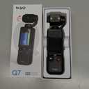 W & O Vlogging Camera with 180 Rotating Lens, Pocket Body Camera with Audio & Video Recording,7-Hour Battery, Handheld POV Cameras with 32GB Card, Easy One-Button Recording for Travel,Daily Life (Black)