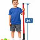 Liberty Imports 12-Pack Elementary Floor Hockey Set 36" Indoor Sports Playset with Pucks & Balls Youth Training Equipment for Kids Physical Education Class