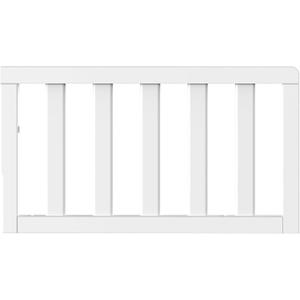 Child Craft Toddler Bed Guard Rail Converts London and Hampton 4-in-1 Convertible Crib into Toddler Bed, Made of Pinewood, Non-Toxic Finish (Matte White)