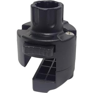 Square Rail Mount for 1-1/4" Square Tube, Compatible with Scotty Post Mount Rod Holders Ideal for Pontoon Boats (Half Surrounded)