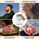 NewEleven Dad Gift, Christmas Gifts For Dad From Daughter, Son - New Dad Birthday Gift, Bible Verse Jar For Father - Decorative Glass Inspirational Scripture Jar with 92 Bible Verses