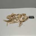 REECHO Invisible Wire Hair Extensions with Thinner Softer Lace Weft (Dark Blonde with Highlights, 12 Inch (Pack of 1))