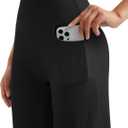 MOOSLOVER Women Wide Leg Yoga Pants with Pockets High Waisted Casual Lounge Pants Comfy Ribbed Loose Pants(S,Black-with Pockets) (Black, S)