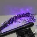 Halloween Lighted Tree with 260 LED Lights, 6FT Black Halloween Tree with Timer, 8 Modes, Dimmable, Spider Web & Bats DIY, Indoor Outdoor Halloween Decorations