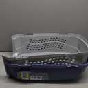 Amazon Basics 2-Door Top-Load Hard-Sided Dogs, Cats Pet Travel Carrier, Gray & Blue, 22.8"L x 15.0"W x 13.0"H