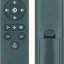 AULCMEET New Replacement Universal Remote Control fit for PINFM Ceiling Fan with Lights Low Profile Flush Mount Ceiling Fans Black