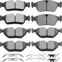 Ceramic Brake Pads Kits,SCITOO 8pcs Brakes Pads Set fit for BMW 318i,318is,318ti,3i,323Ci,323i,323is,325Ci,325i,325is,325xi,328Ci,328i,328is,Z3,Z4