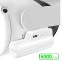 5000mah Battery Pack fit for Meta Oculus Quest 2 & Elite Head Strap, Lightweight Portable VR Power Charger Battery Extender Rechargeable Meta Accessories for 3 Hours Extended Playtime