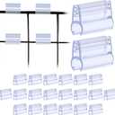 DLUGOPIS 30 Pack Gridwall Sign Holder Clip Grid Display Card Holder Grip Gridwall Accessories For Wire Rack 1*0.4*0.65inch(Fits .25" Diameter Wire Grid Panels)