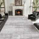 Color and Geometry Area Rug for living room,grey 5x8