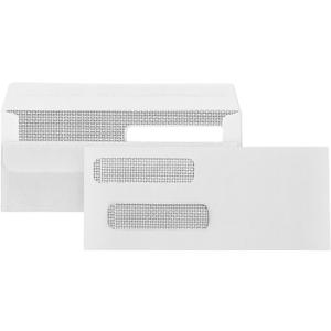 500 No. 8 Flip and Seal Double Window Security Check Envelopes - Designed for Quickbooks Printed Checks - Number 8 Size 3 5/8 Inch x 8 11/16 Inch